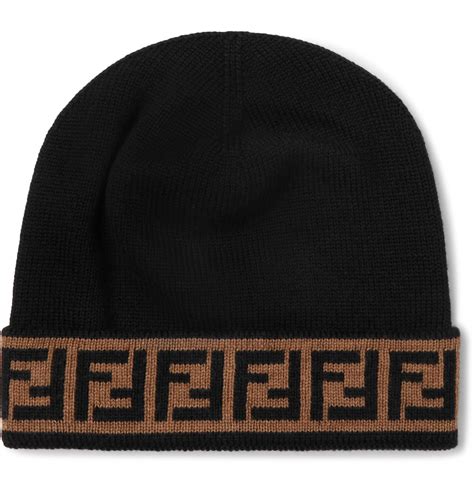 fendi mens beanie|fendi beanie black.